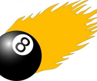 Ball With Flames Clip Art