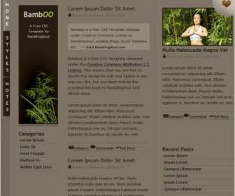 Bambus-Vorlage