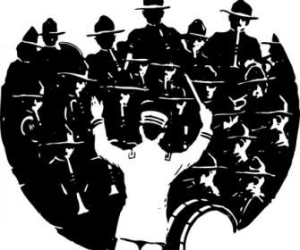 Band And Conductor Clip Art