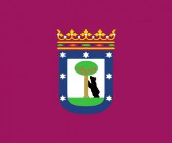 Bandera De La Ciudad De Madrid ClipArt