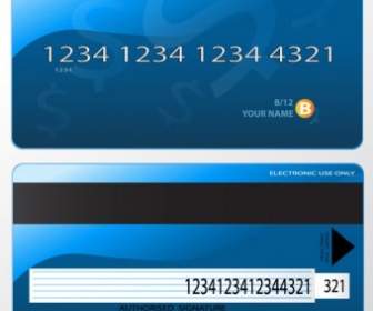 Bank Card Fine Vector