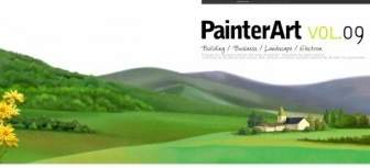 Banner Illustrator Landscape Psd Layered