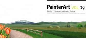 Banner Illustrator Landscape Psd Layered