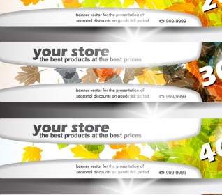 Banners Of Various Themes Vector