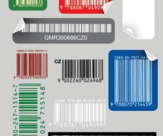 Barcode-Aufkleber-Vektor