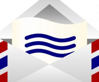 Barretr Air Courrier Enveloppe Clipart