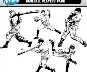 Base Ball Players Vector Pack
