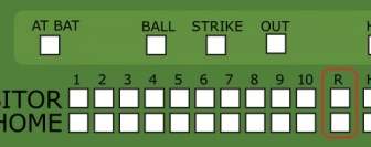 Bisbol Scoreboard Clip Art