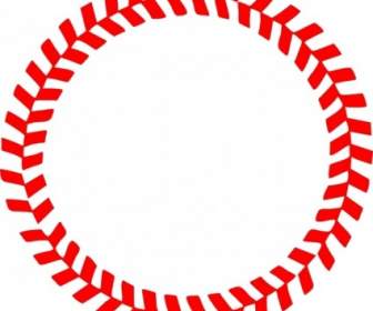 Baseball Stiche In Einem Kreis-Vektor