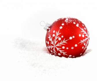 Bauble In Snow