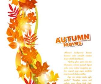 أوراق الخريف الجميلة خلفية مكافحة ناقلات