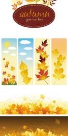 أوراق الخريف الجميلة متجه