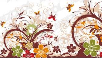 Beautiful Butterfly Pattern And Vector Material