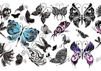 Beautiful Butterfly Totem Vector