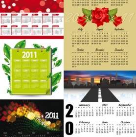 Vektor Template Indah Kalender