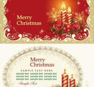 بطاقات عيد الميلاد الجميلة متجه