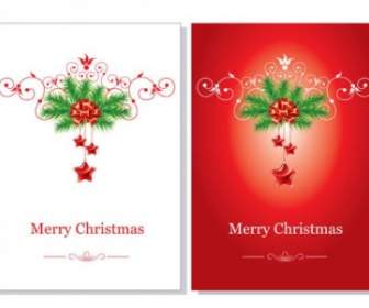 Schöne Weihnachtskarten-Vektor