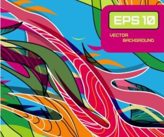 Beautiful Color Line Patterns Vector
