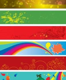 Beautiful Floral Background Vector Banner
