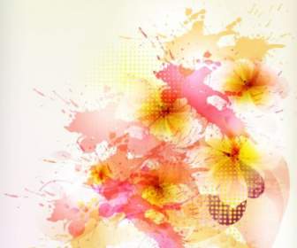Beautiful Flowers Background Vector