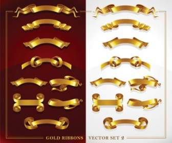 Beautiful Gold Ribbon Clip Art