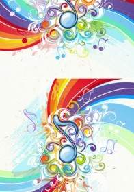Beautiful Music Pattern Background Vector