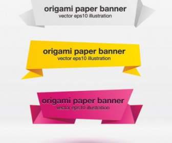 Belo Origami Decorativos Gráficos Vetoriais