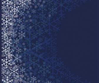 美しい雪の結晶パターン背景のベクトル