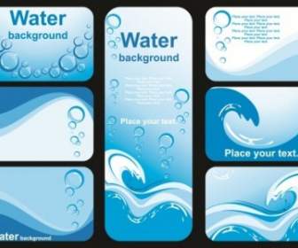 Beautiful Water Vector Background Image
