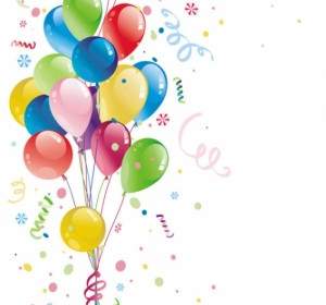 Beautifully Colored Balloons Vector