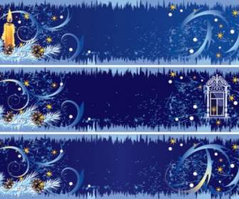 Beautifully Decorated Christmas Banner Vector