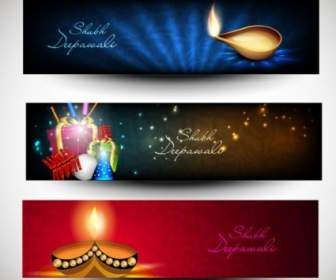 Splendidamente Diwali Vettoriale Di Sfondo