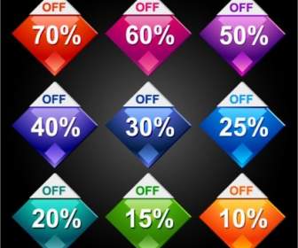 Behind The Discount Label Vector