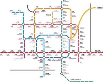 Beijing Subway Lalu Lintas Vektor