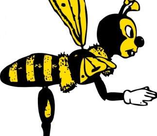 Membungkuk Lebah Dari Sisi Clip Art