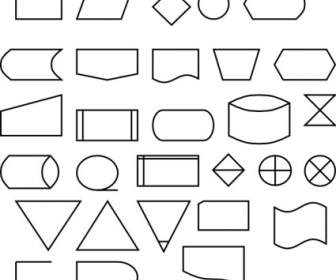 Símbolos De Diagrama De Flujo De Berteh Clip Art