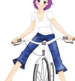 เวกเตอร์กีฬาจักรยาน