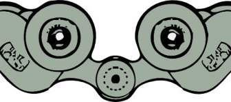 Binoculars Rear View Clip Art