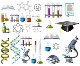 Biochemistry Theme Icon Vector