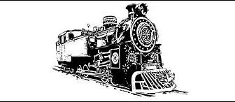 Schwarze Und Weiße Lokomotive Vec