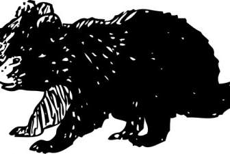 Black Bear Cubs Clip Art