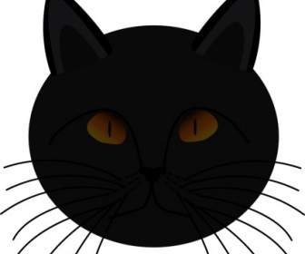 黒い猫の顔
