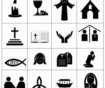 Schwarze Christlichen Glaubens Symbole