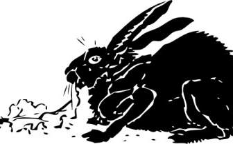 黑兔子剪贴画