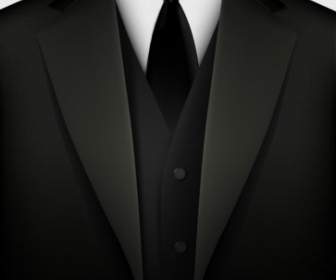 黒のスーツのベクトル