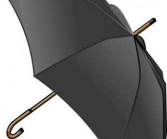 Schwarzen Regenschirm ClipArt