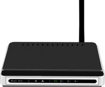 Schwarz Wireless-Router-ClipArt