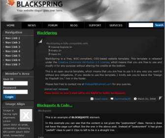 Blackspring Template