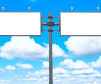 Blank Billboards In The Blue Sky Highquality Pictures
