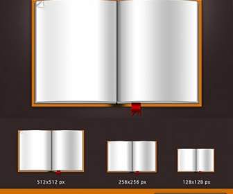 Blank Book Template Psd File